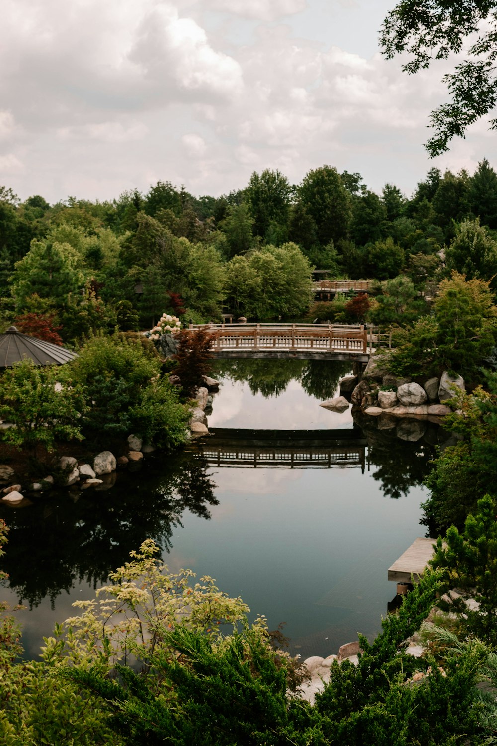 a bridge over a body of water