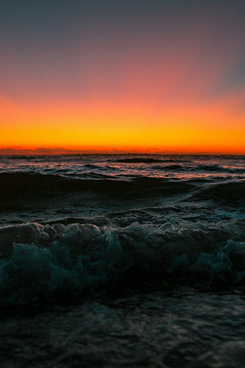 waves on a beach