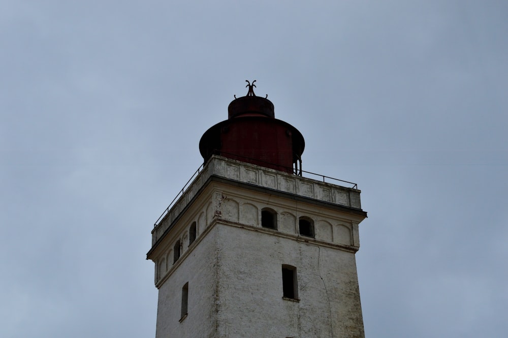 a building with a red dome