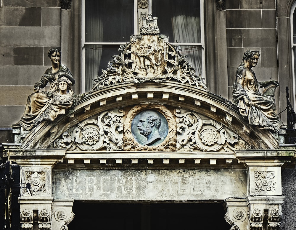 a clock on a building