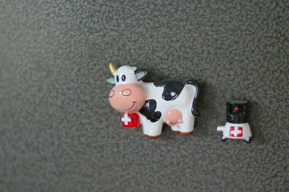 a small toy cow