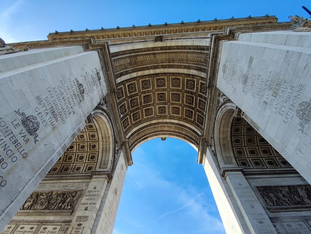 a large stone building with many arches