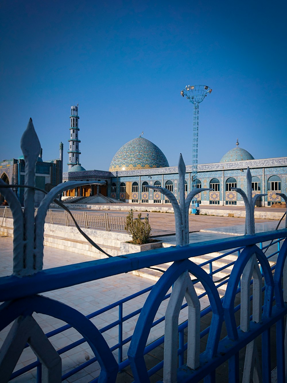 a large building with domed roofs