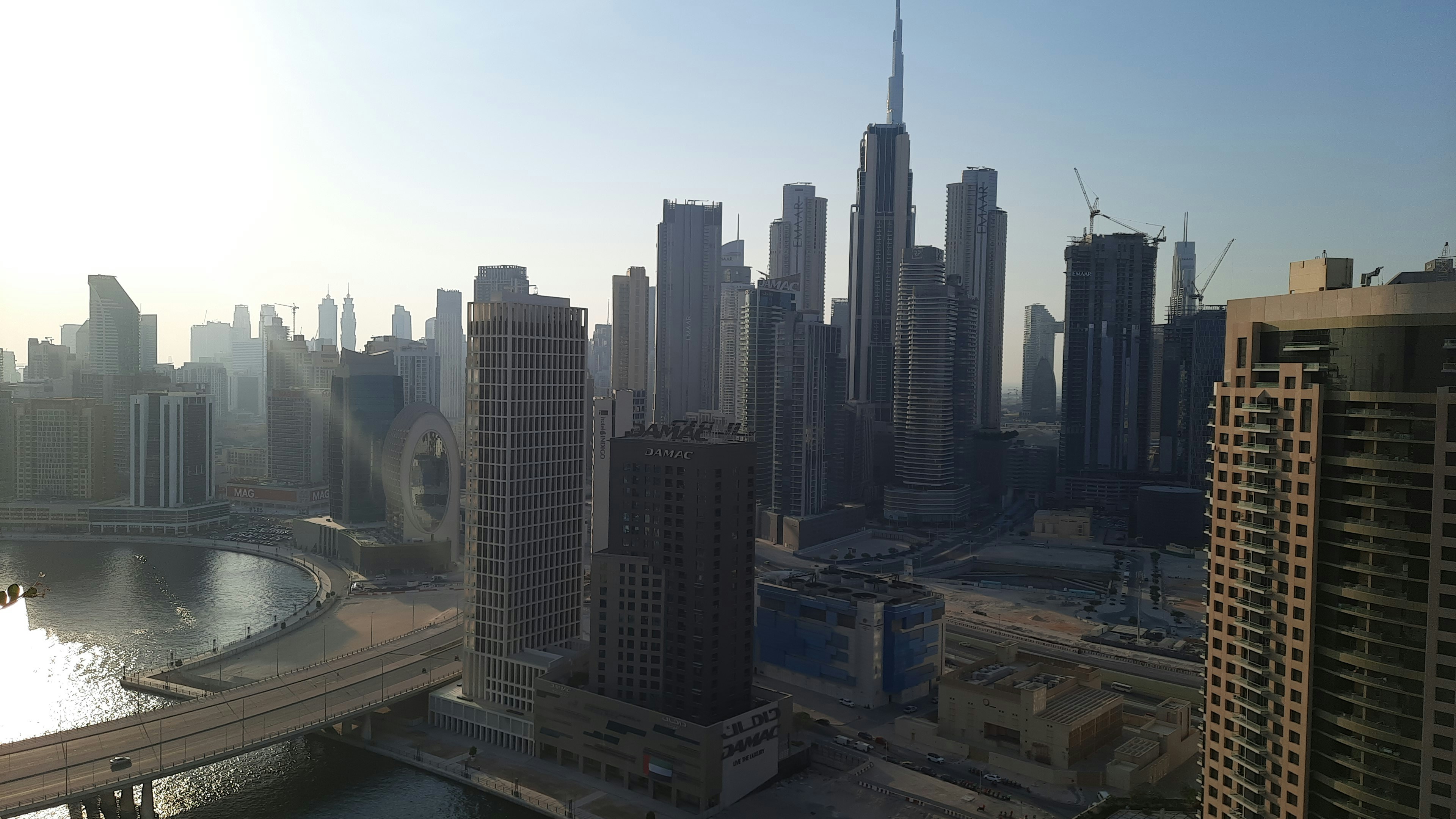 Dubai business district skyline