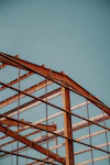a metal frame with a metal frame