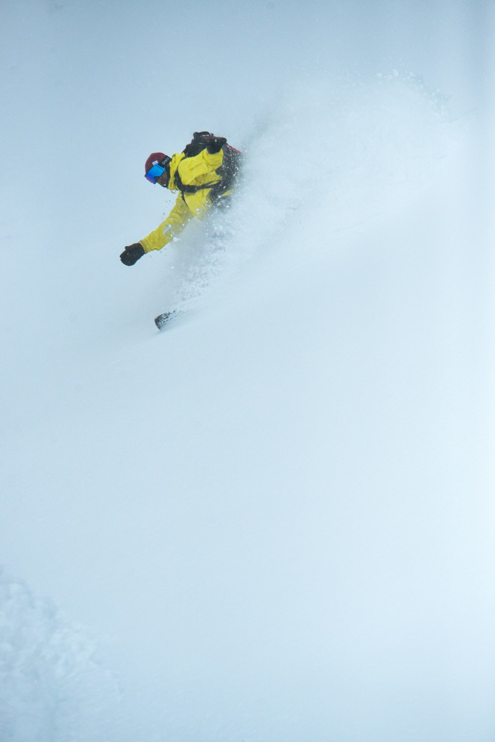 a person skiing down a mountain