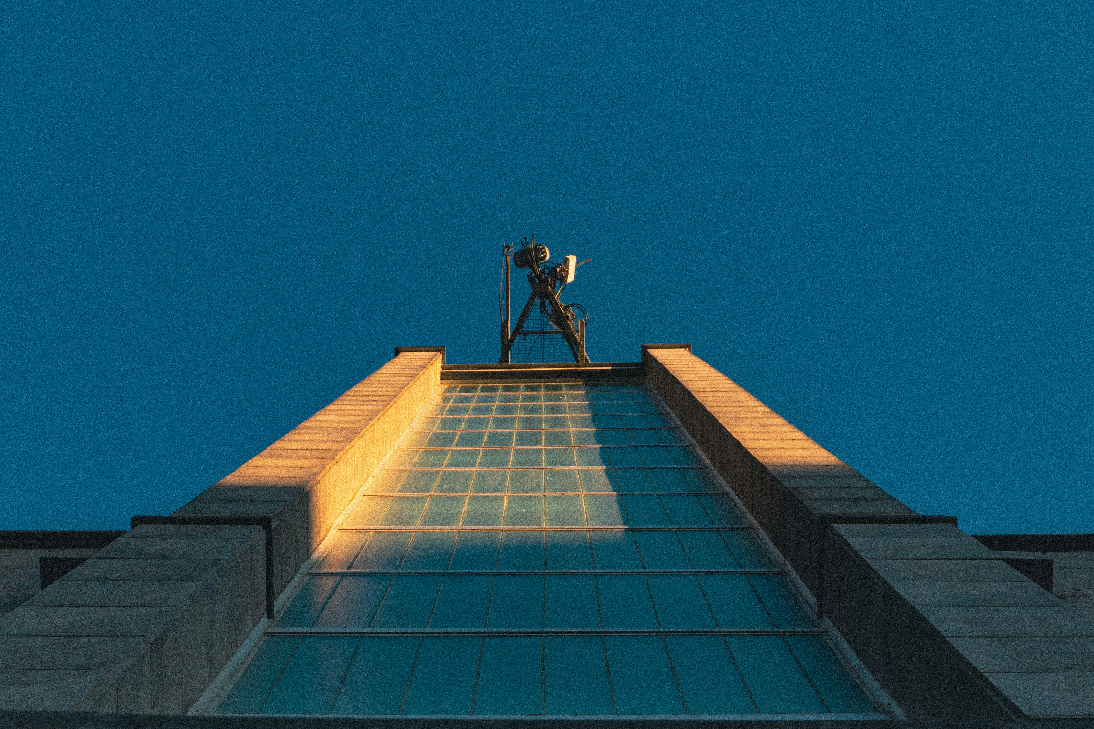 a building with a tower, 