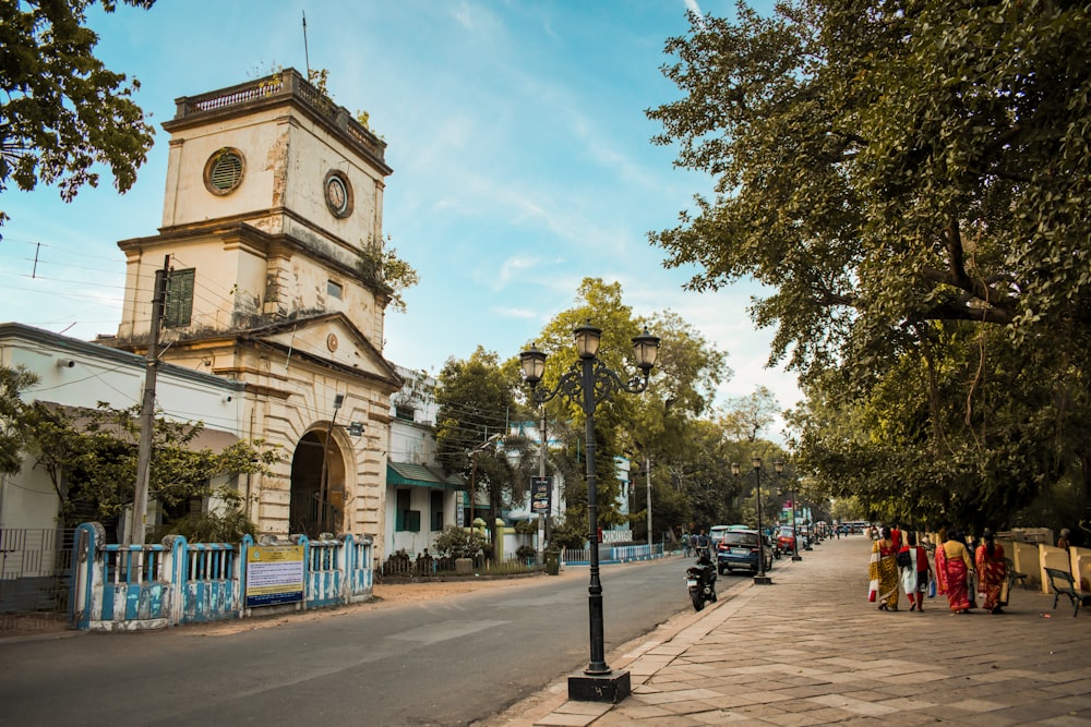 a clock tower on a building