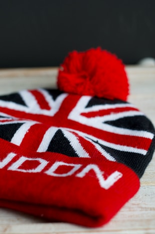 A stylish display of proud britannia accessories including scarves and hats.