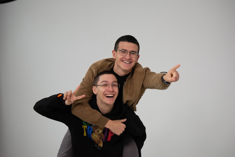 a man holding a woman