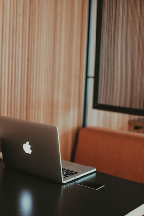 a laptop on a table