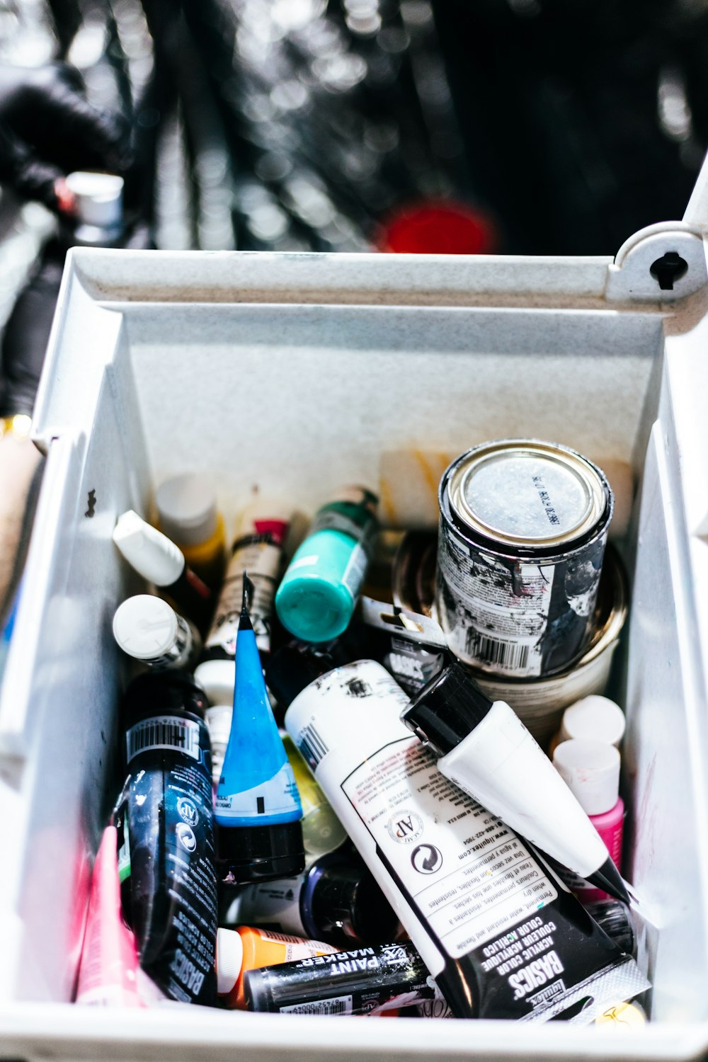 a box full of bottles