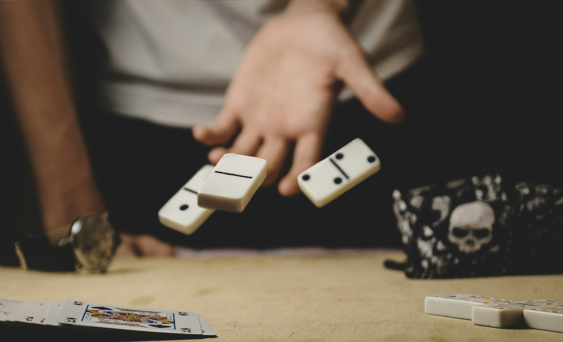 a person holding a game controller
