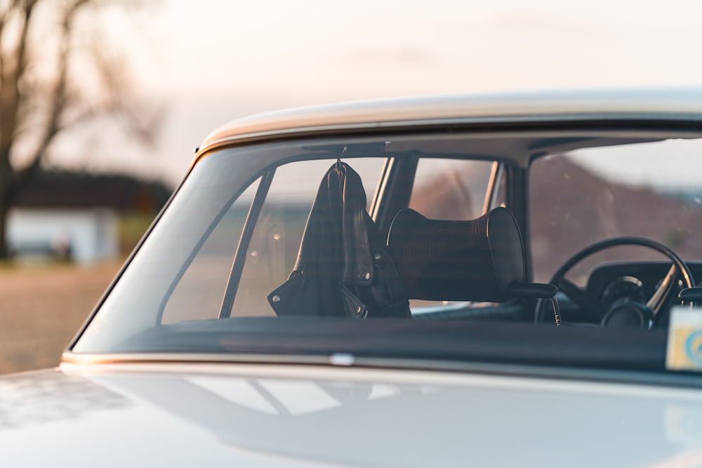 a couple of people in a car