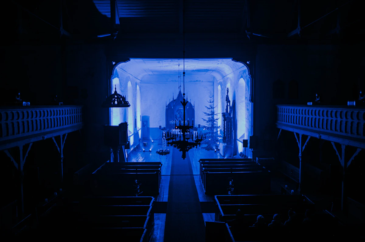 Church production booth