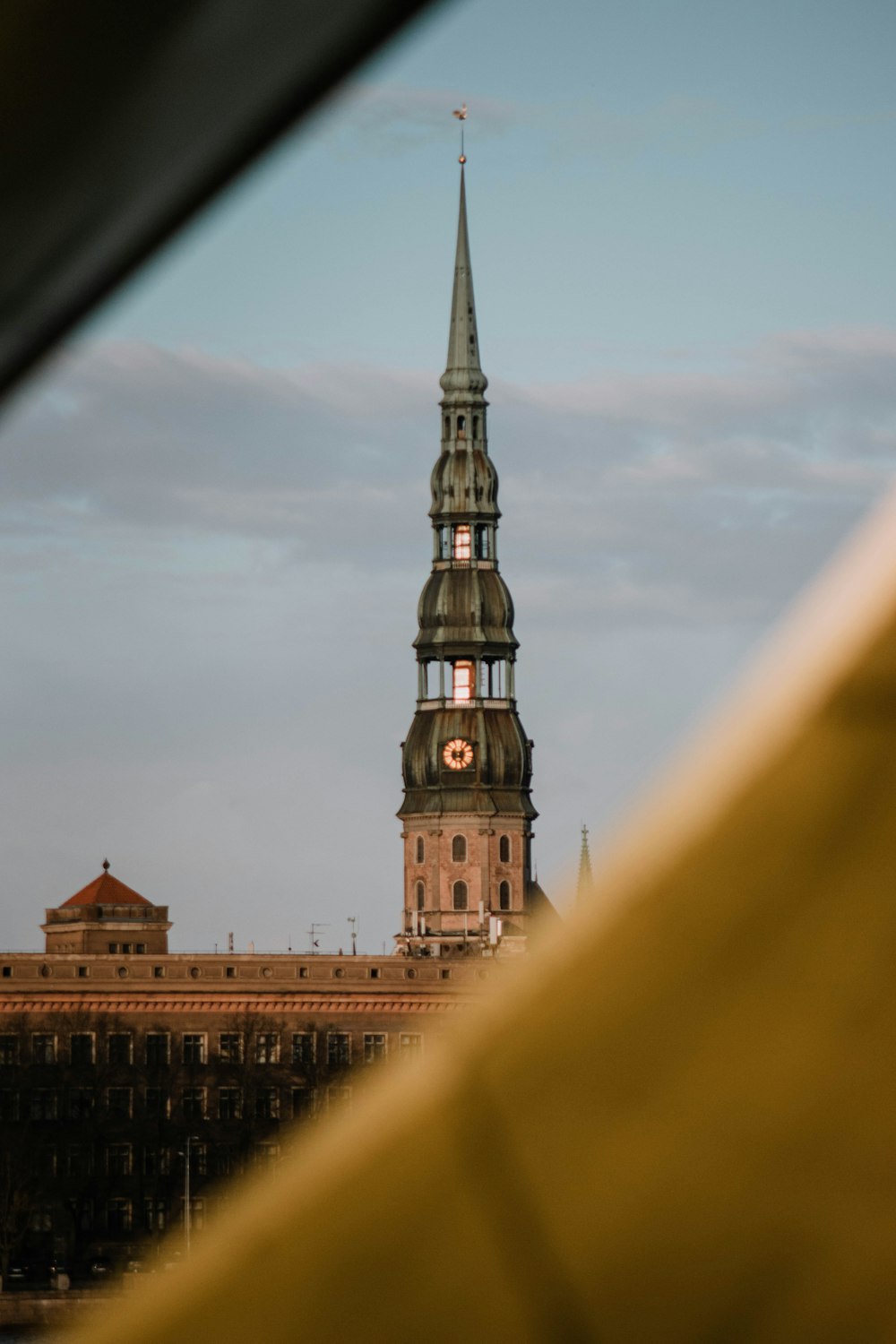 a tall tower with a clock