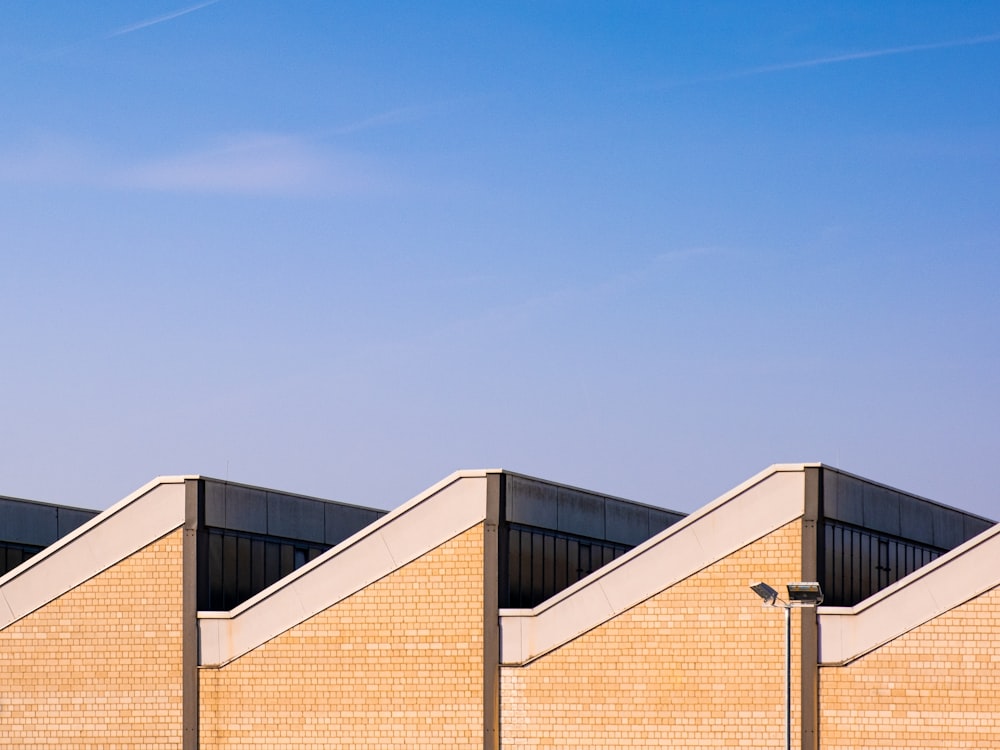 a close up of a brick building