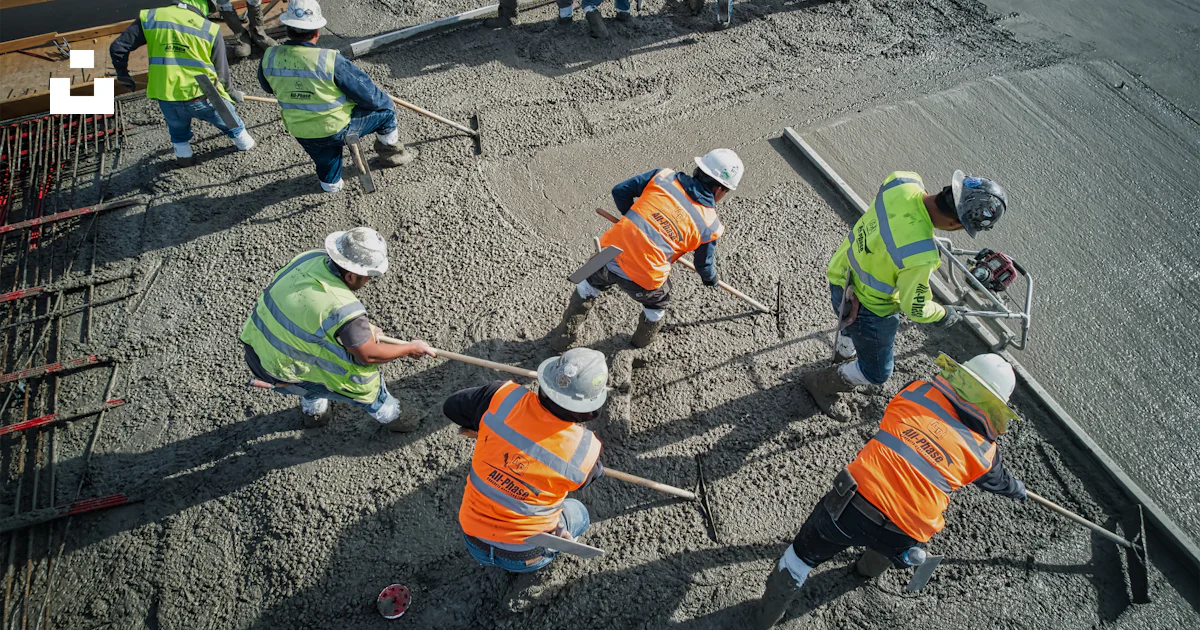 Concrete construction work