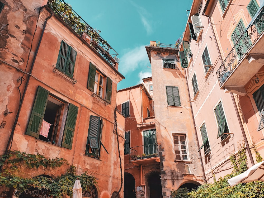 a row of buildings