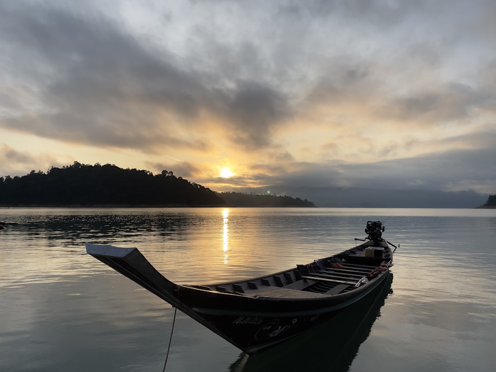 a boat on the water