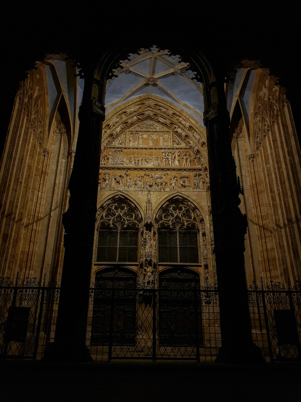 a large ornate building with a large arched window