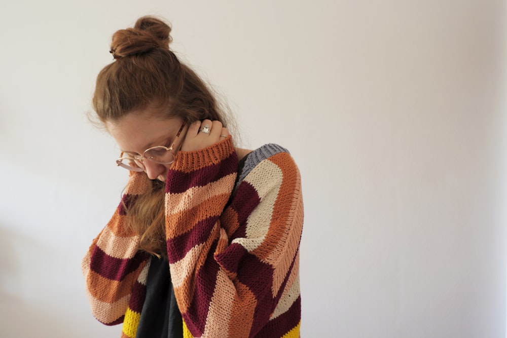 a person wearing a neck tie