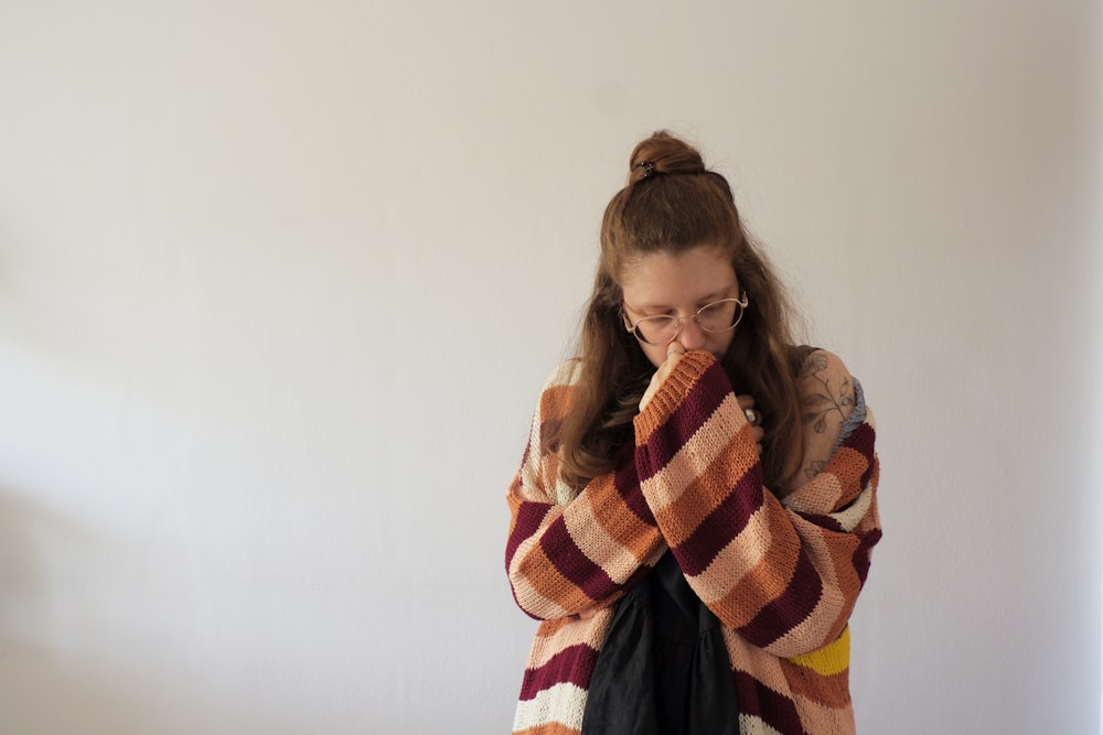 a young girl talking on the phone