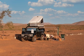 a truck with a trailer