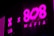 Bright pink neon signage with bold text displaying '808 Mafia' and 'LAB'. Reflective surfaces amplify the glow, creating a vibrant and urban atmosphere, typical of a nightclub or music studio.