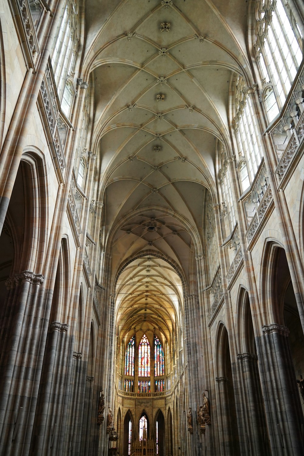 a large cathedral with many arches