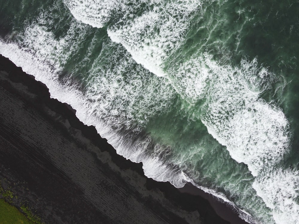 aerial view of a hurricane