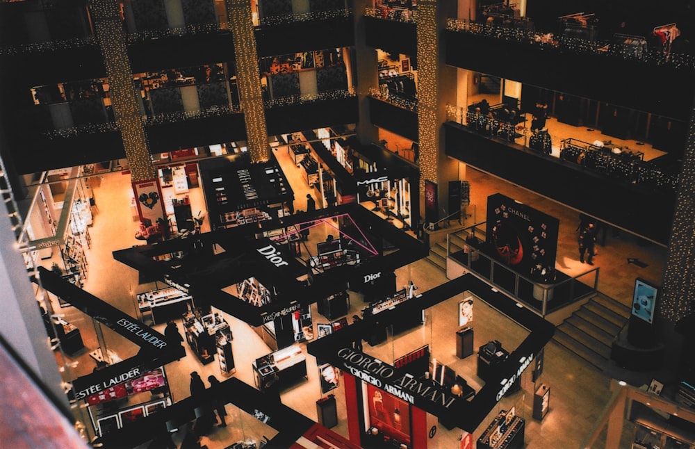 a high angle view of a building