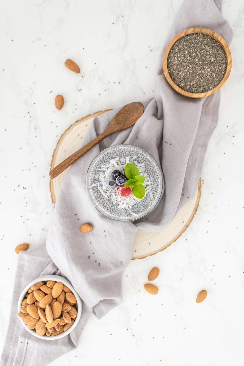 a spoon in a bowl of food