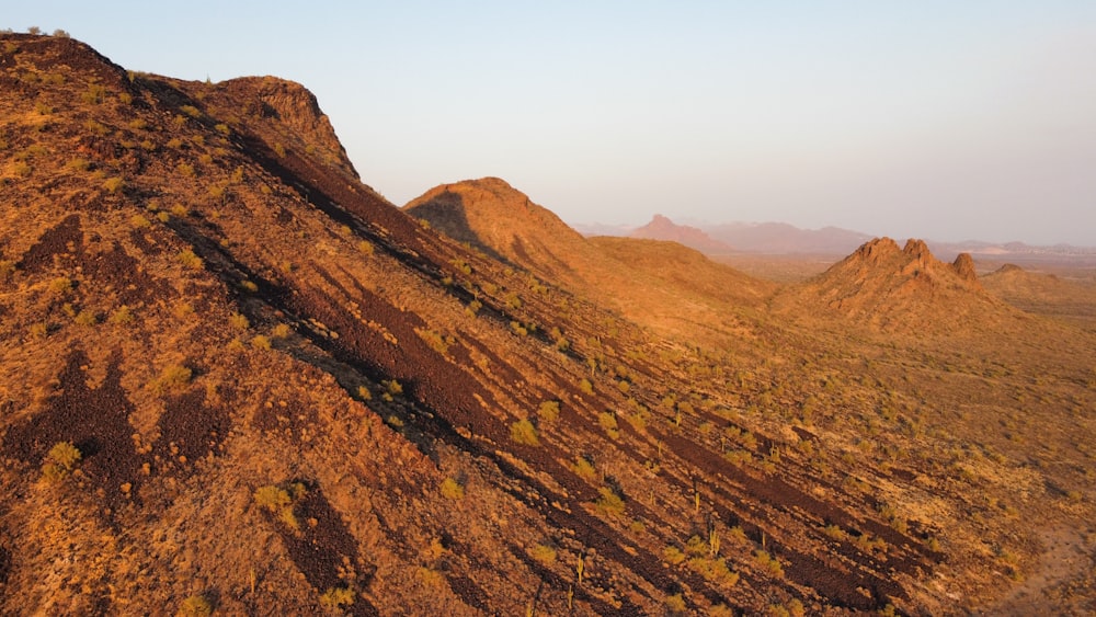 a large brown mountain