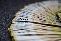 a stack of paper money