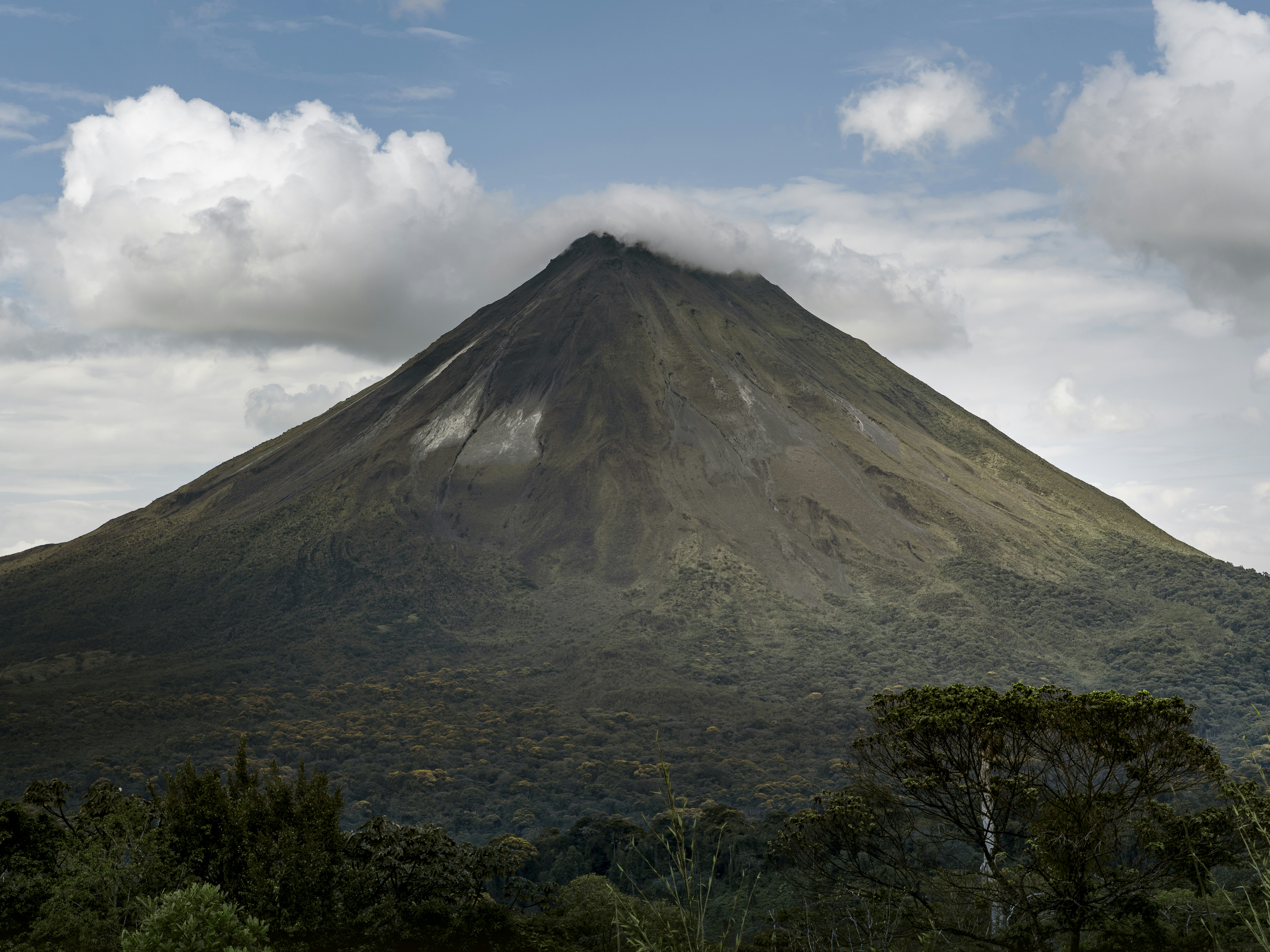 View of the Arenal volcano in Costa Rica 