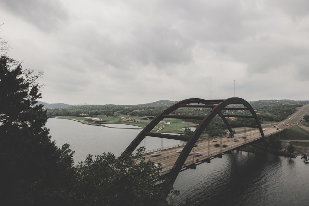 a bridge over a river