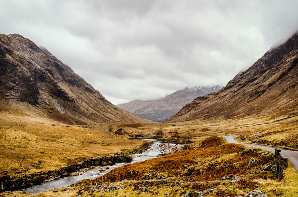 a river running through a valley