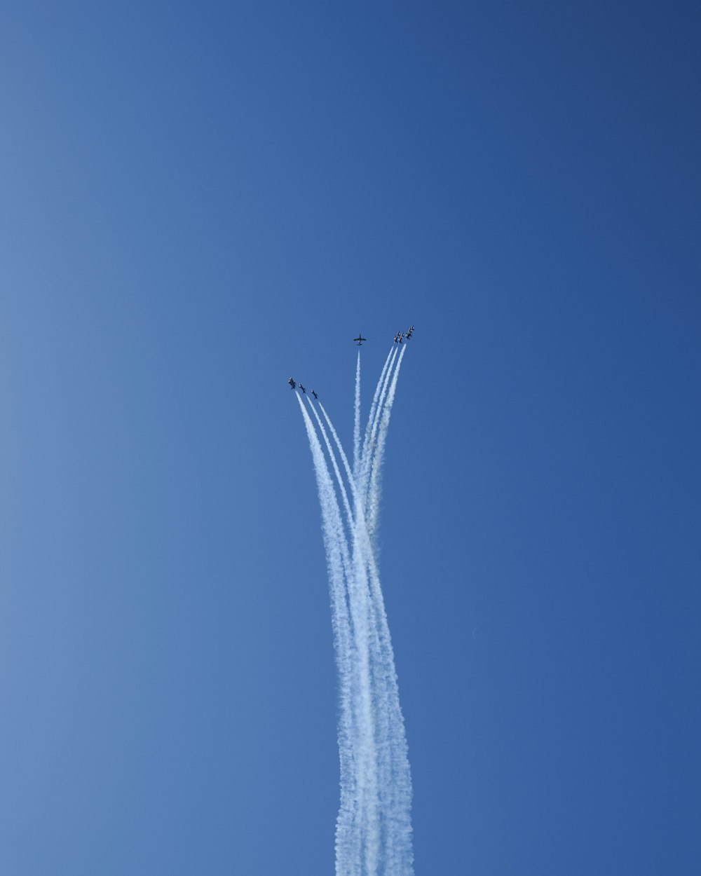 a group of jets flying in the sky