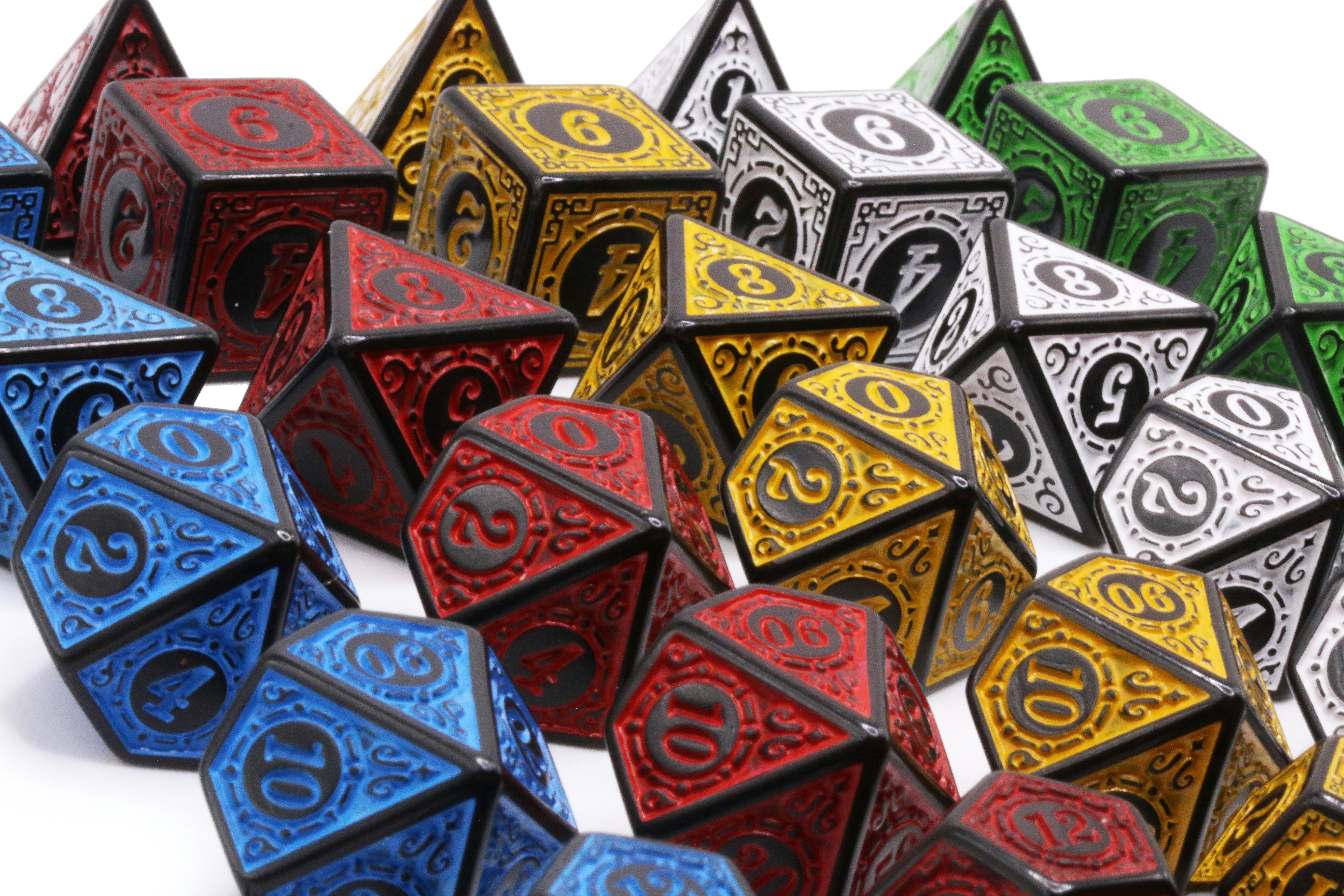 Multi-Colored Ten-Sided Dice, often used in Dungeons and Dragons