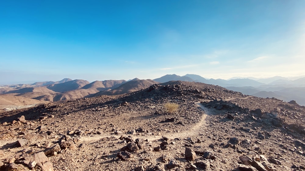 a rocky desert landscape