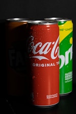 a group of cans