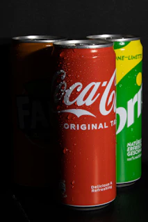 a group of cans