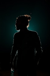 a person wearing a black shirt