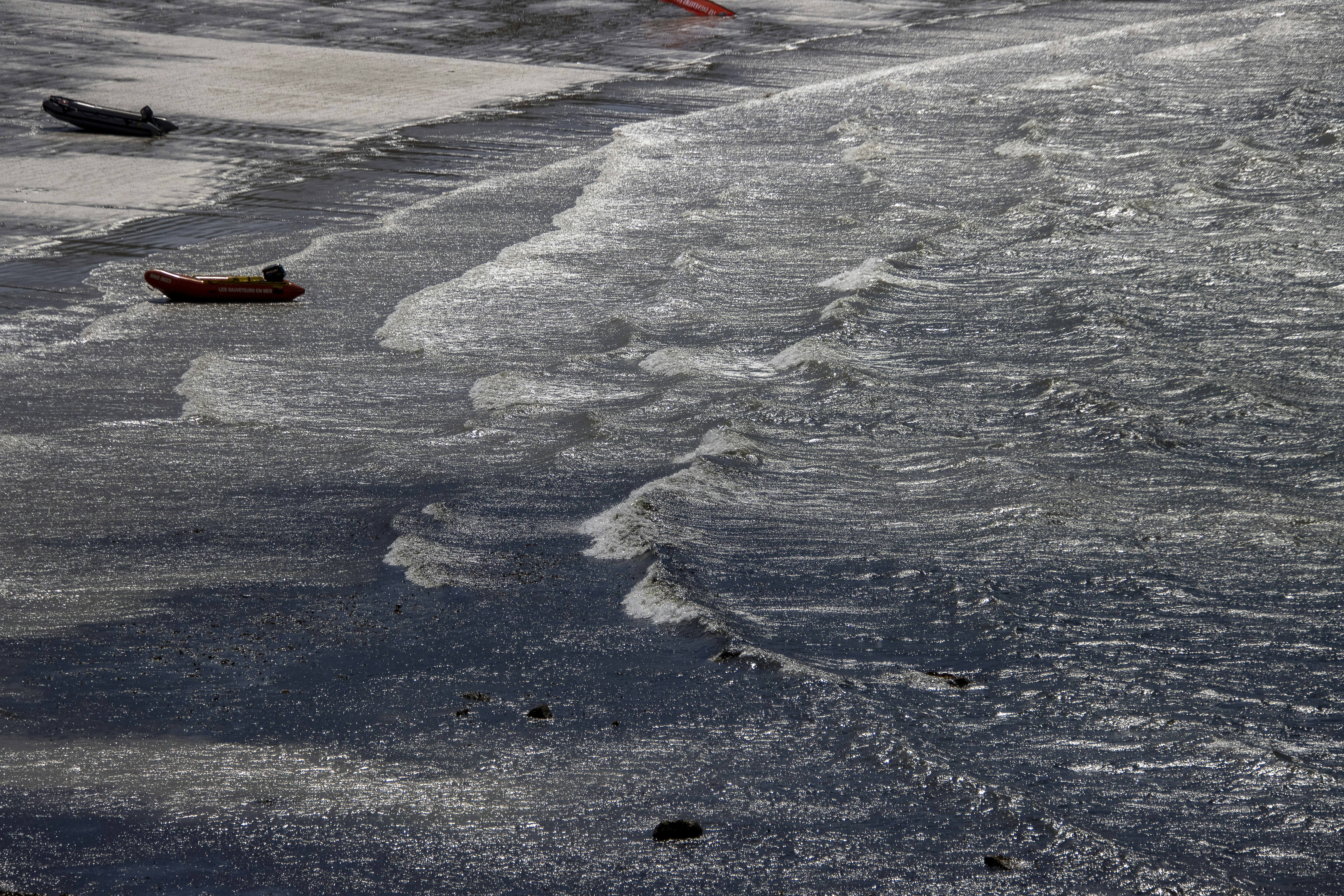 a couple of boats in the water