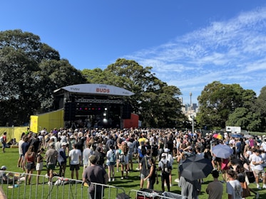 a crowd of people at a concert