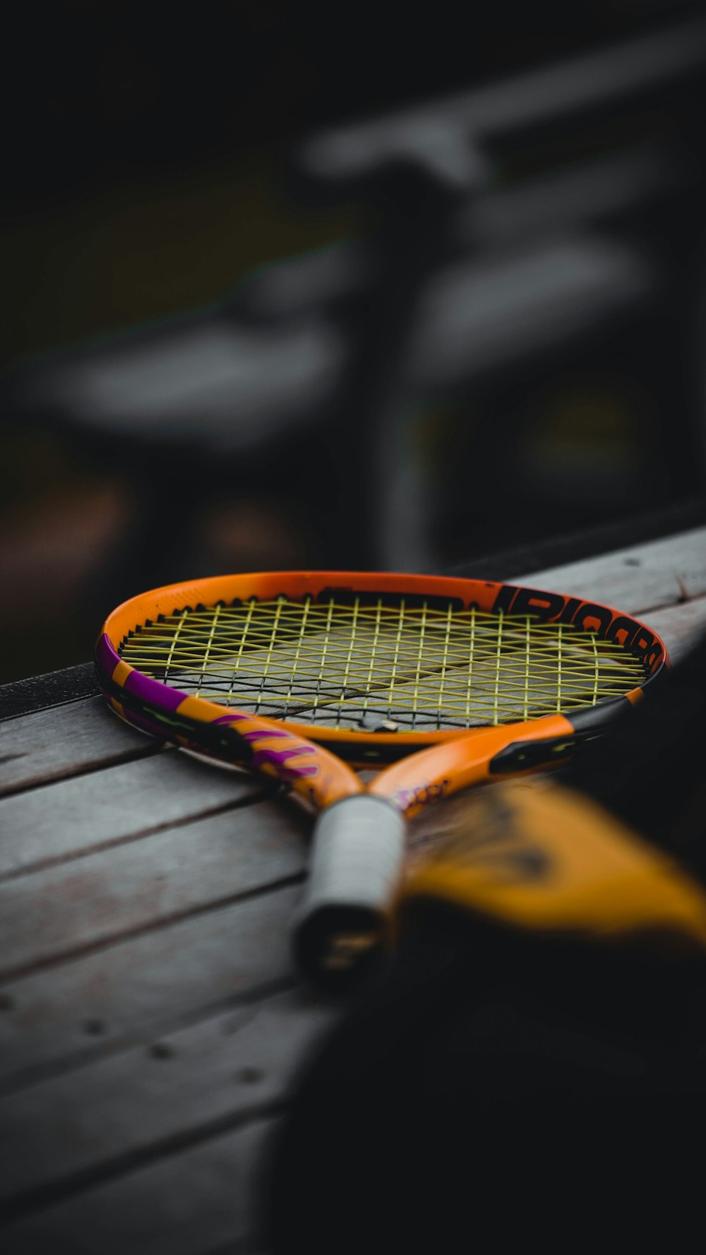 a pair of tennis rackets