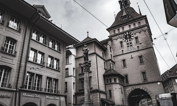 a clock on a tower