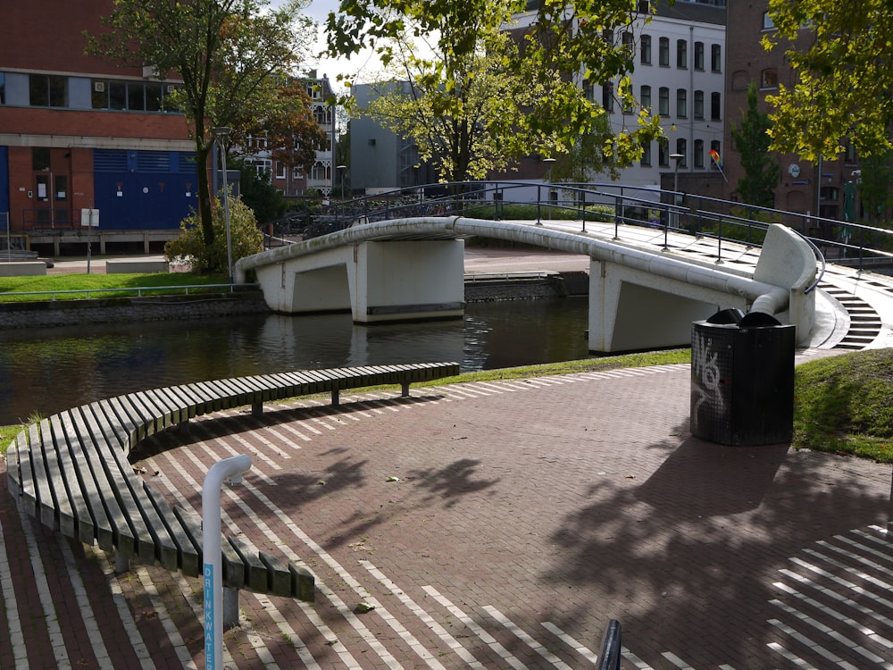 a bridge over a river