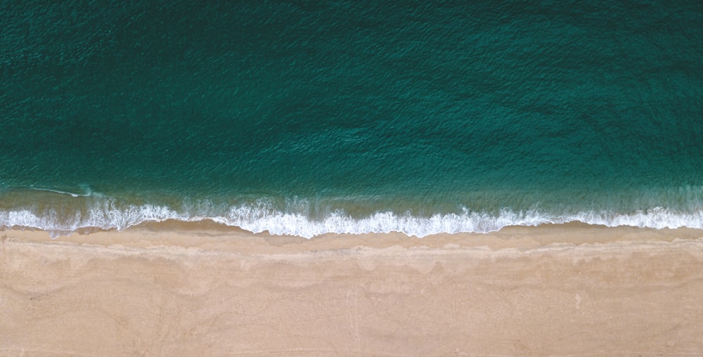 waves crashing on a beach